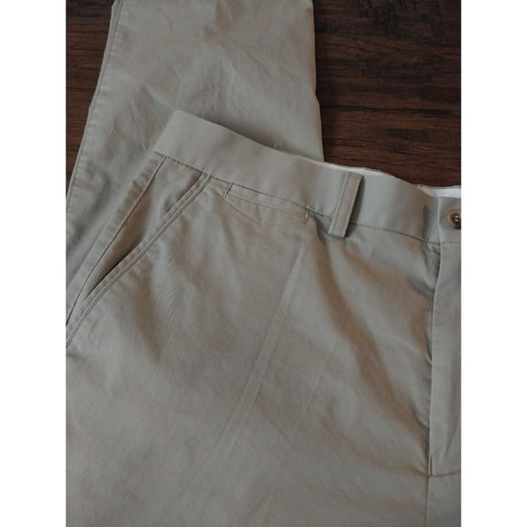Tailorbyrd Collection Golf Casual Pants Tan Stretch Fabric Flat Front Mens 36x34 - Picture 4 of 8